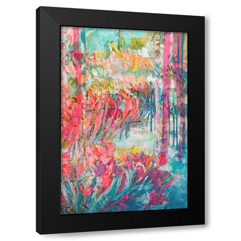 Goddess in Her Garden  III Black Modern Wood Framed Art Print by Fagan, Dorothy