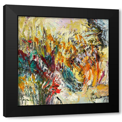 The Primal Flame  I Black Modern Wood Framed Art Print with Double Matting by Fagan, Dorothy