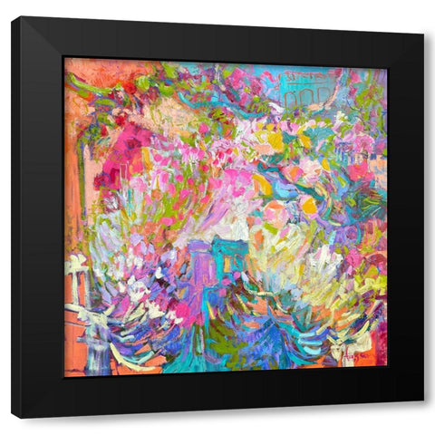 A Tangerine Dream Black Modern Wood Framed Art Print with Double Matting by Fagan, Dorothy