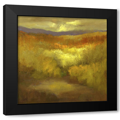 The Autumn Mountains II Black Modern Wood Framed Art Print by Finch, Sheila