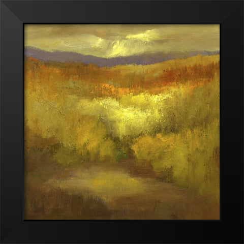 The Autumn Mountains II Black Modern Wood Framed Art Print by Finch, Sheila