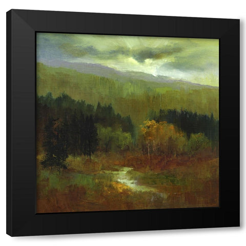 The Autumn Mountains III Black Modern Wood Framed Art Print by Finch, Sheila