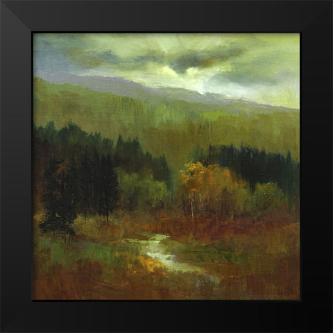 The Autumn Mountains III Black Modern Wood Framed Art Print by Finch, Sheila