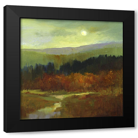 The Autumn Mountains IV Black Modern Wood Framed Art Print by Finch, Sheila