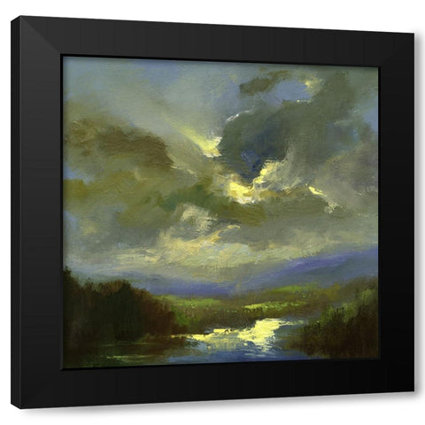 The Heavens  I Black Modern Wood Framed Art Print with Double Matting by Finch, Sheila
