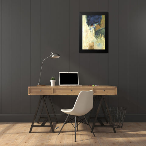 Cobalt Days I Black Modern Wood Framed Art Print by Combs, Joyce