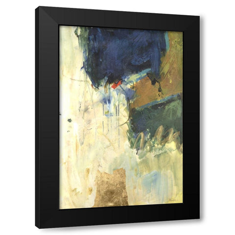 Cobalt Days I Black Modern Wood Framed Art Print by Combs, Joyce