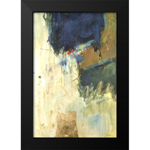 Cobalt Days I Black Modern Wood Framed Art Print by Combs, Joyce
