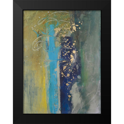 Embellished Journey II Black Modern Wood Framed Art Print by Combs, Joyce