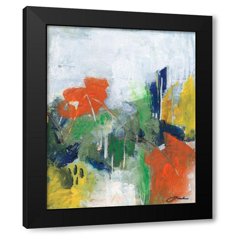 Delightful Dreams  I Black Modern Wood Framed Art Print with Double Matting by Combs, Joyce