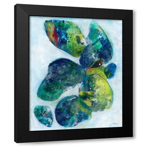 A Happy Family II Black Modern Wood Framed Art Print by Combs, Joyce
