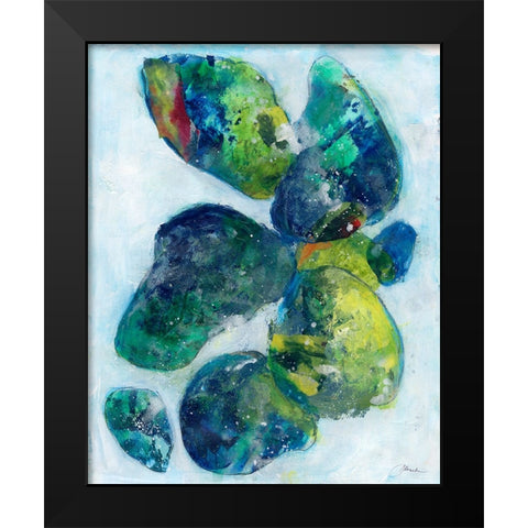 A Happy Family II Black Modern Wood Framed Art Print by Combs, Joyce