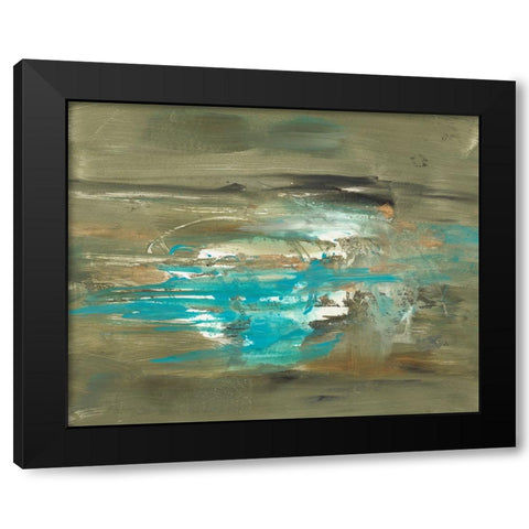 Misty Lake I Black Modern Wood Framed Art Print by Combs, Joyce