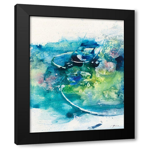Solitary I Black Modern Wood Framed Art Print by Combs, Joyce