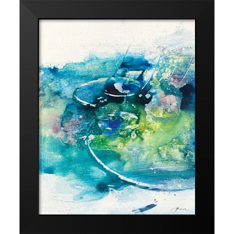 Solitary I Black Modern Wood Framed Art Print by Combs, Joyce