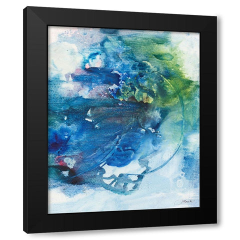 Solitary II Black Modern Wood Framed Art Print with Double Matting by Combs, Joyce