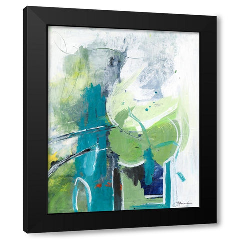 Air Castles I Black Modern Wood Framed Art Print with Double Matting by Combs, Joyce