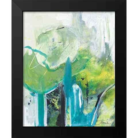 Air Castles II Black Modern Wood Framed Art Print by Combs, Joyce