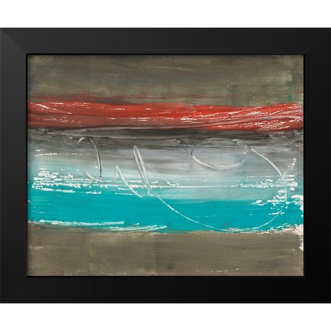 Floating Along I Black Modern Wood Framed Art Print by Combs, Joyce