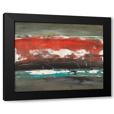 Floating Along II Black Modern Wood Framed Art Print by Combs, Joyce