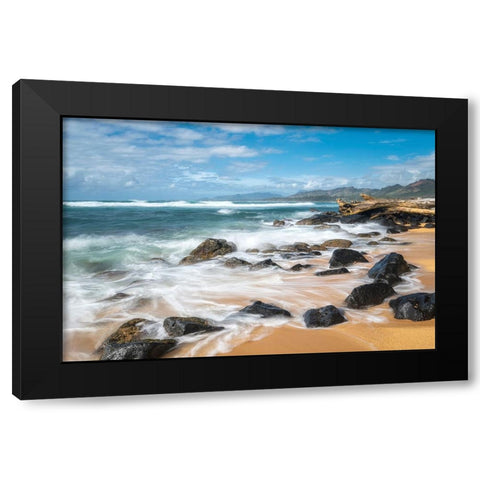 Sunny Retreat I Black Modern Wood Framed Art Print by Head, Danny
