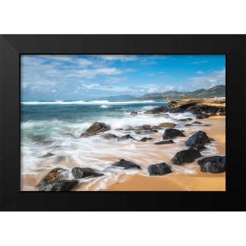 Sunny Retreat I Black Modern Wood Framed Art Print by Head, Danny