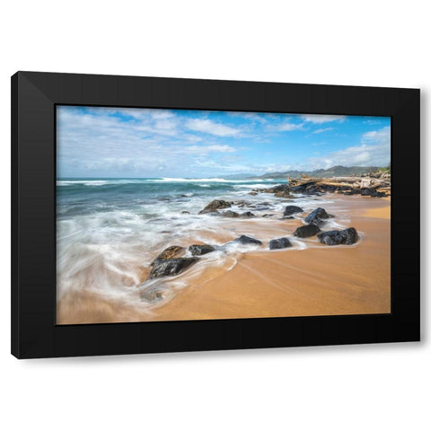 Sunny Retreat II Black Modern Wood Framed Art Print by Head, Danny