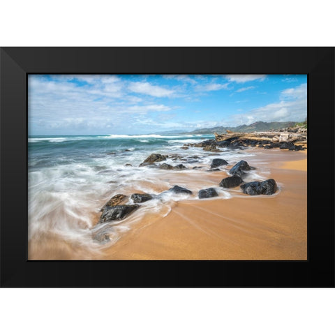 Sunny Retreat II Black Modern Wood Framed Art Print by Head, Danny