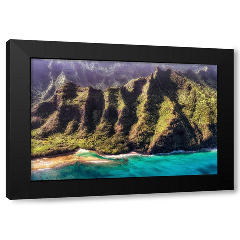 Morning at Kee Black Modern Wood Framed Art Print by Head, Danny