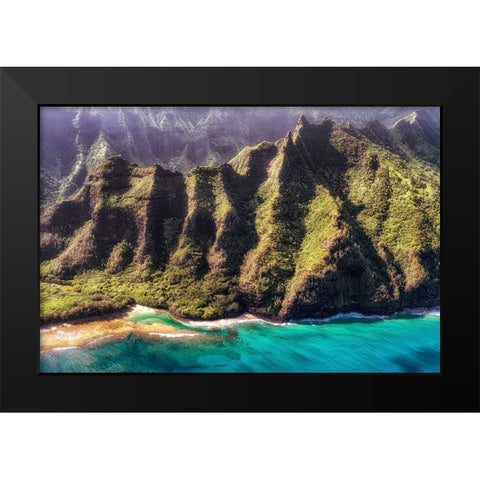 Morning at Kee Black Modern Wood Framed Art Print by Head, Danny