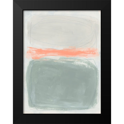 Fog Shapes II Black Modern Wood Framed Art Print by Vess, June Erica