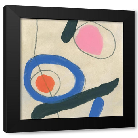 Dreaming Miro I Black Modern Wood Framed Art Print by Vess, June Erica