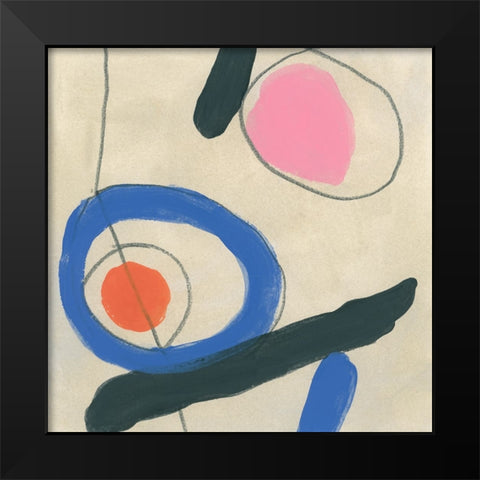 Dreaming Miro I Black Modern Wood Framed Art Print by Vess, June Erica