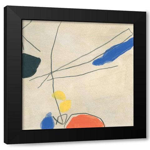 Dreaming Miro VIII Black Modern Wood Framed Art Print by Vess, June Erica
