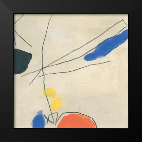 Dreaming Miro VIII Black Modern Wood Framed Art Print by Vess, June Erica