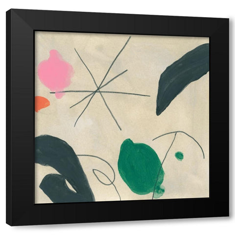 Dreaming Miro IX Black Modern Wood Framed Art Print by Vess, June Erica