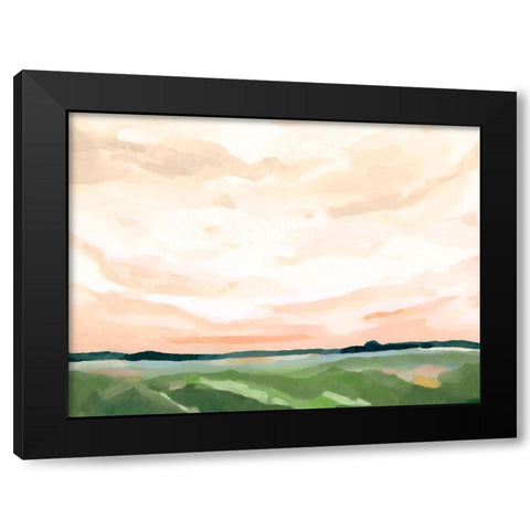 Coral Skies I Black Modern Wood Framed Art Print by Caroline, Emma