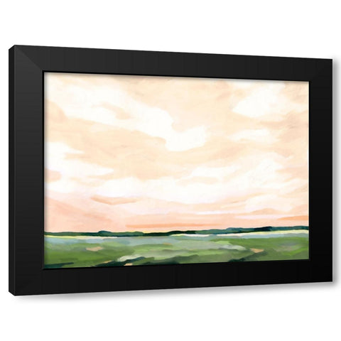 Coral Skies II Black Modern Wood Framed Art Print by Caroline, Emma