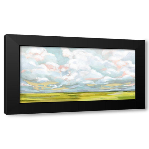 Citron Horizons I Black Modern Wood Framed Art Print by Barnes, Victoria