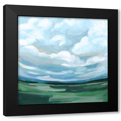 Crisp Horizon II Black Modern Wood Framed Art Print by Barnes, Victoria