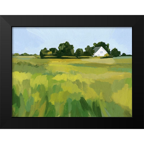 Meadow Lane II Black Modern Wood Framed Art Print by Barnes, Victoria