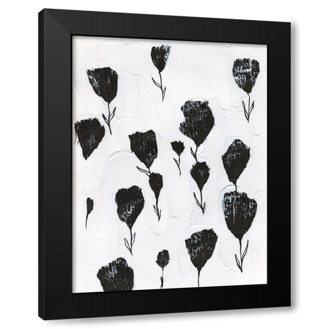 Pressed Poppurri I Black Modern Wood Framed Art Print with Double Matting by Lam, Vanna