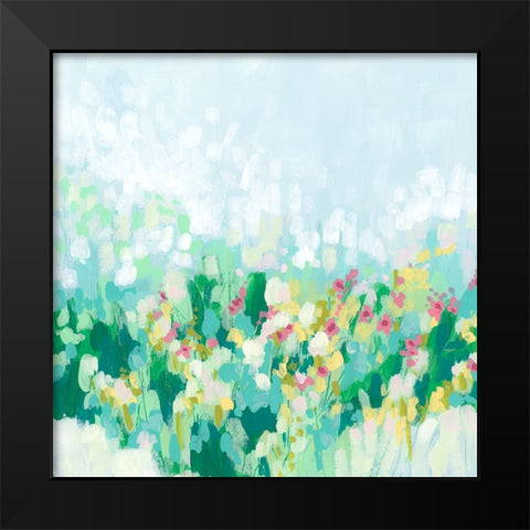 Lovely Meadow I Black Modern Wood Framed Art Print by Vess, June Erica
