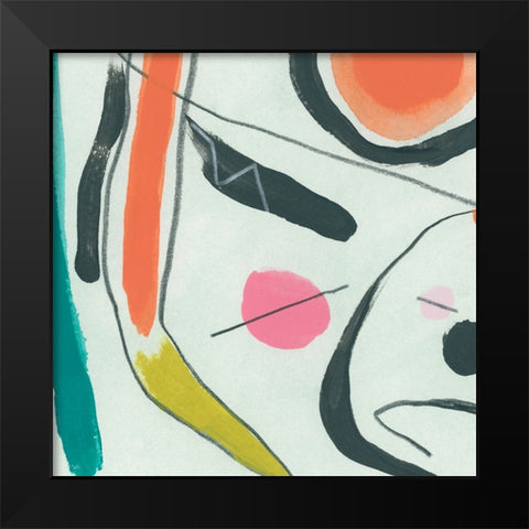 Aquatic Constant II Black Modern Wood Framed Art Print by Vess, June Erica