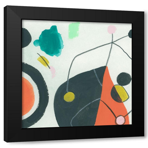 Aquatic Constant IV Black Modern Wood Framed Art Print by Vess, June Erica