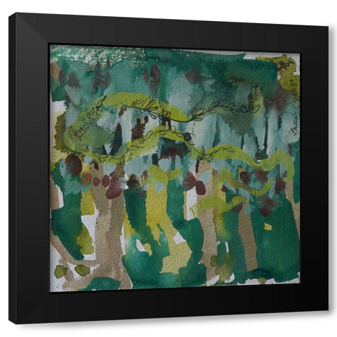 The Graduation II Black Modern Wood Framed Art Print with Double Matting by Ferrell, Erin McGee