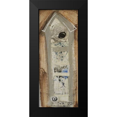 Honey Bee House IV Black Modern Wood Framed Art Print by Ferrell, Erin McGee