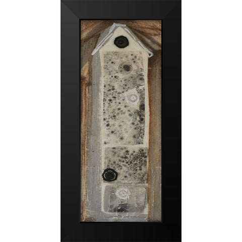 Honey Bee House VIII Black Modern Wood Framed Art Print by Ferrell, Erin McGee