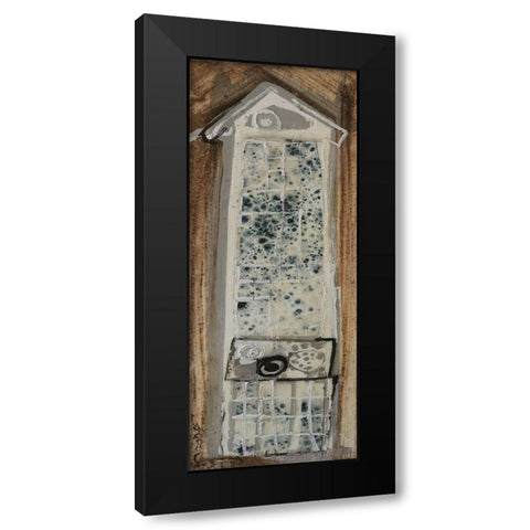 Honey Bee House X Black Modern Wood Framed Art Print by Ferrell, Erin McGee