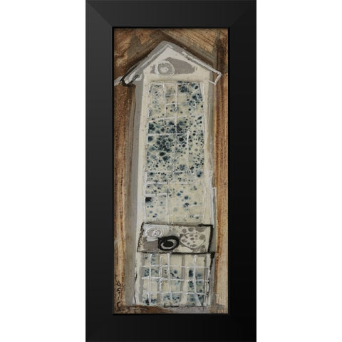 Honey Bee House X Black Modern Wood Framed Art Print by Ferrell, Erin McGee